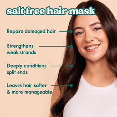 Nature Spell mascarilla crema suave facilita la aplicación y deja el cabello suave.