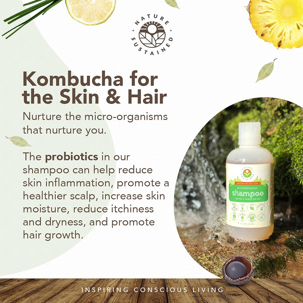 Nature Sustained Espuma natural del champú para cabello ligero