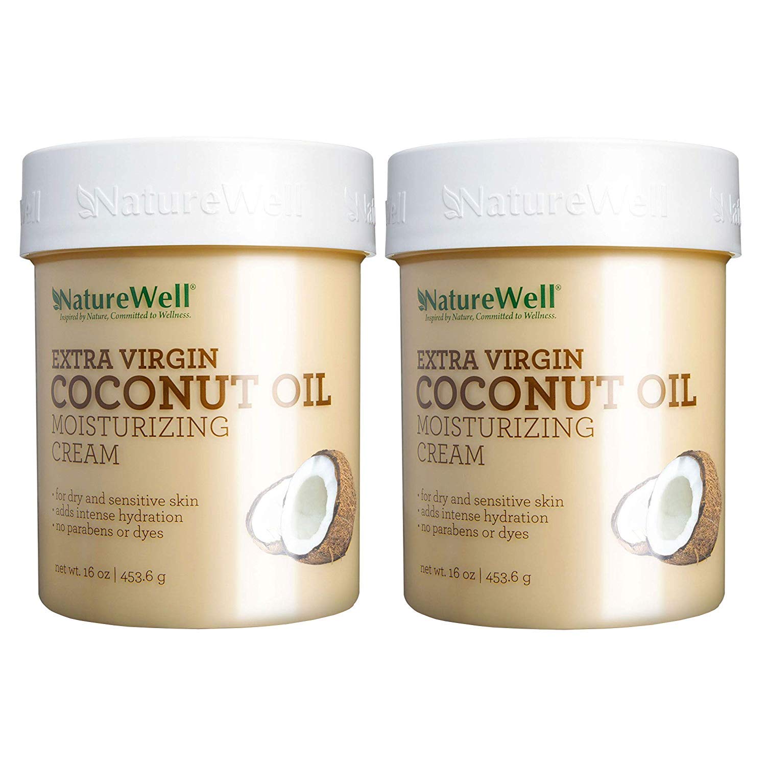 NatureWell crema hidratante coco MCT para piel suave y radiante