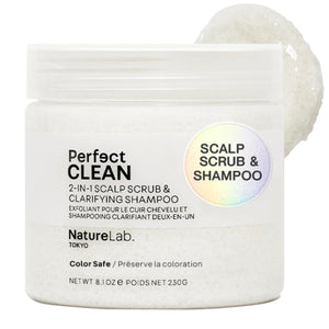 NatureLab.TOKYO Perfect Clean Scrub exfolia suavemente el cuero cabelludo y elimina residuos