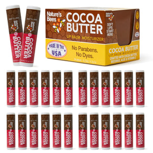 Nature's Bees bálsamo labial cacao-karité para labios suaves y bien hidratados