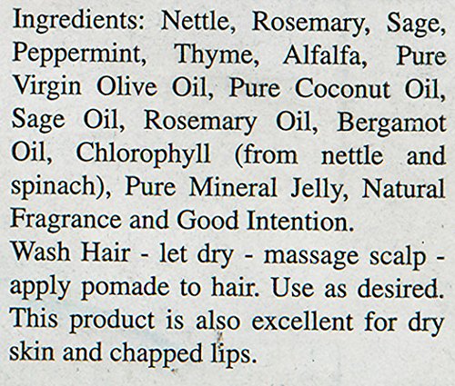 Nature's Blessings Pomada para cabello: envase compacto para uso diario.