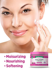 Nature's Truth Crema de Colágeno, aplicación facial suave para nutrición diaria.
