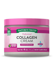 Nature's Truth Crema de Colágeno, bote 4 oz, hidratación profunda para rostro y cuerpo.