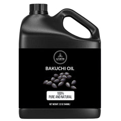 Naturevibe Botanicals Bakuchi aceite 32 onzas, botella para uso prolongado en cuidado de la piel.