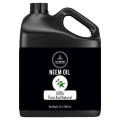 Naturevibe Botanicals Aceite de neem frasco con cierre hermético para conservar la frescura.