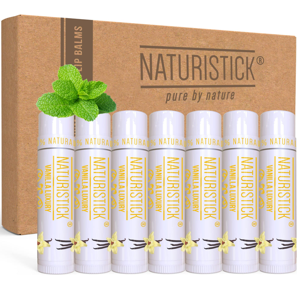 Naturistick bálsamo labial vainilla 7 pack para hidratación diaria