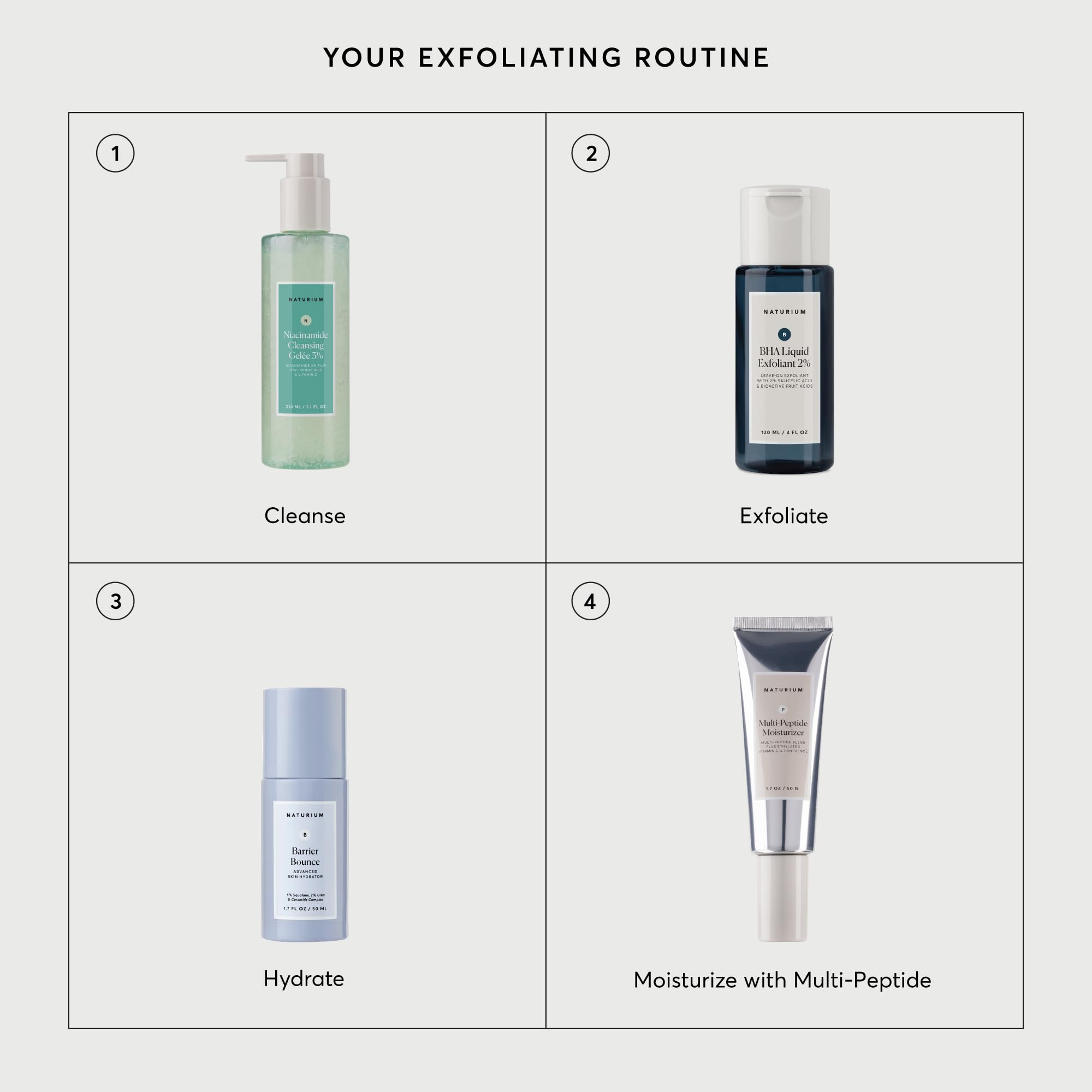 Poros visiblemente reducidos tras usar Naturium BHA exfoliante
