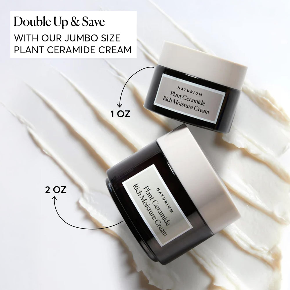 Naturium ceramidas vegetales para piel seca, uso diario.
