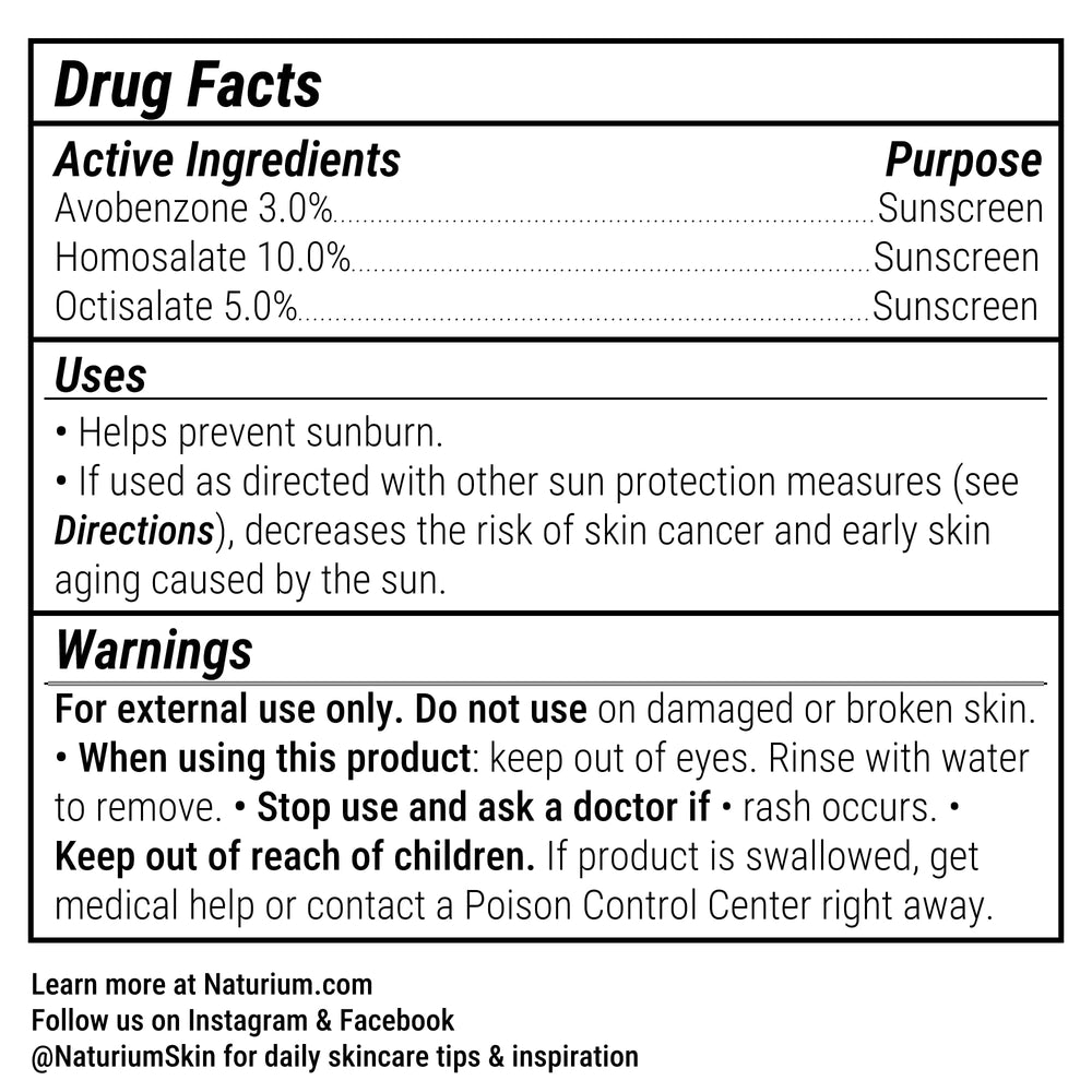 Naturium Dew-Glow Tinted Moisturizer SPF 50+ 1.7 oz packaging close-up