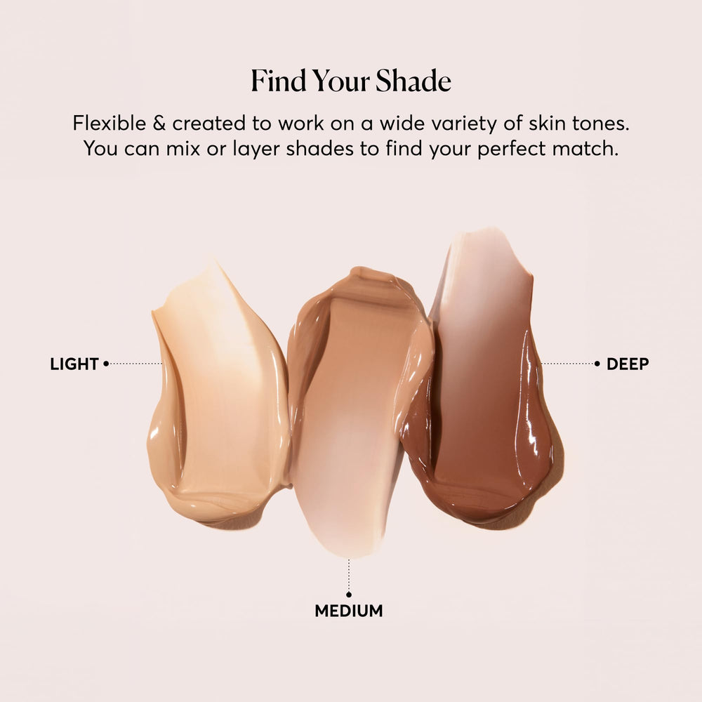 Naturium Dew-Glow Tinted Moisturizer SPF 50+ dip-cap guide showing amount