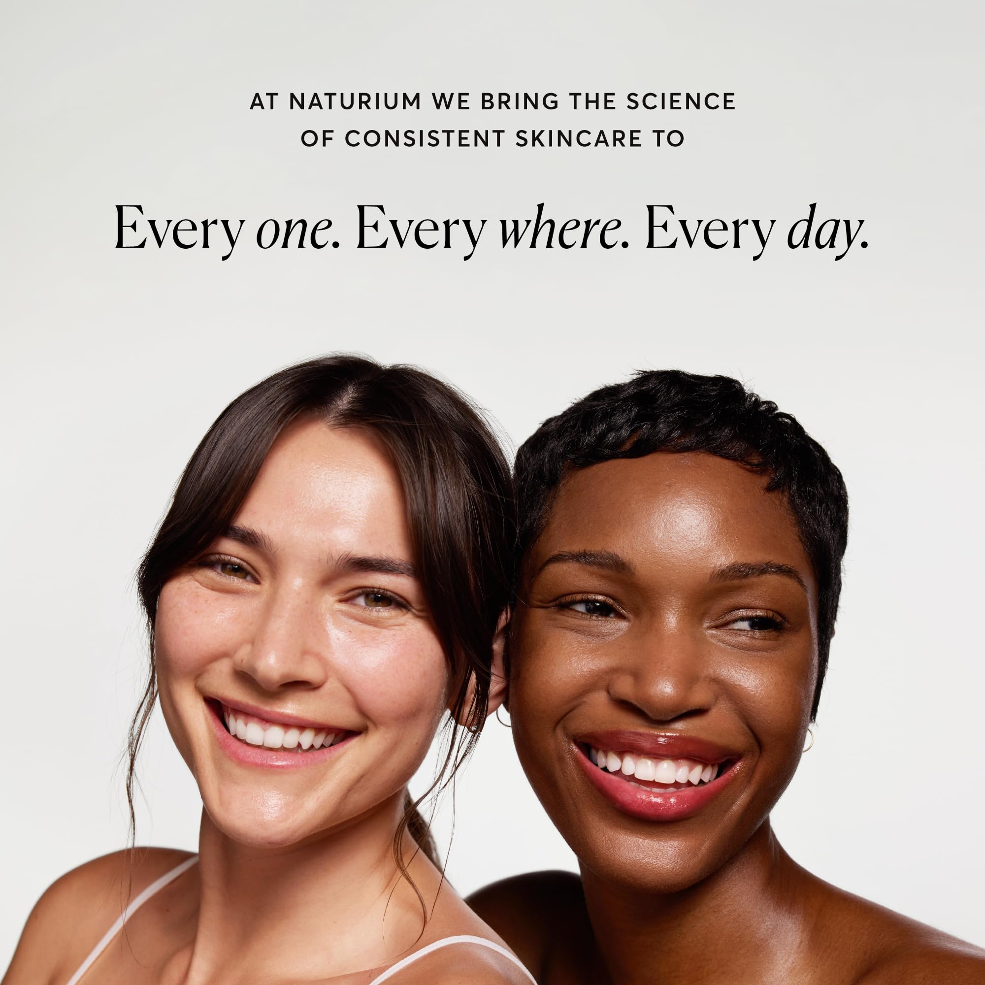 Naturium Glow Getter skin care routine shot showing smooth, luminous results