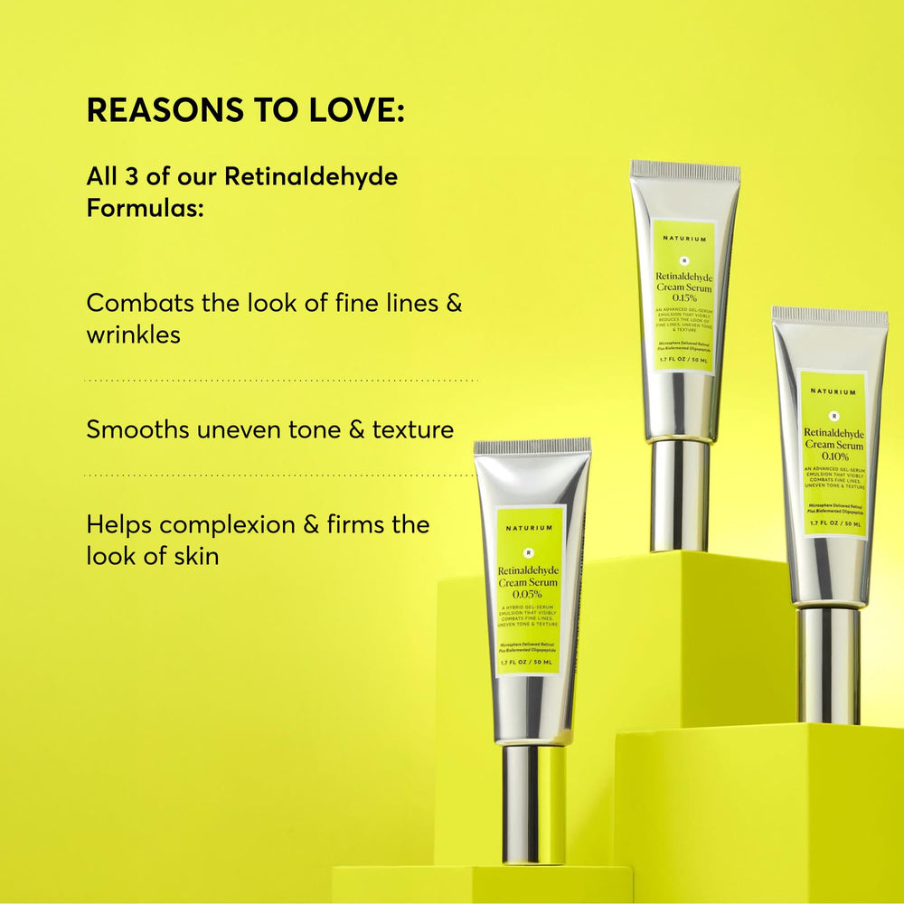 Naturium Retinaldehyde Cream Serum texture close-up showing rich smoothing potential