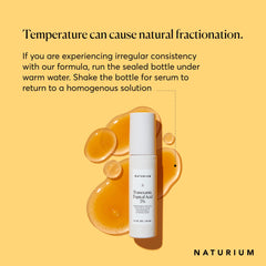 Naturium Tranexamic Topical Acid 5% label close-up highlights key actives