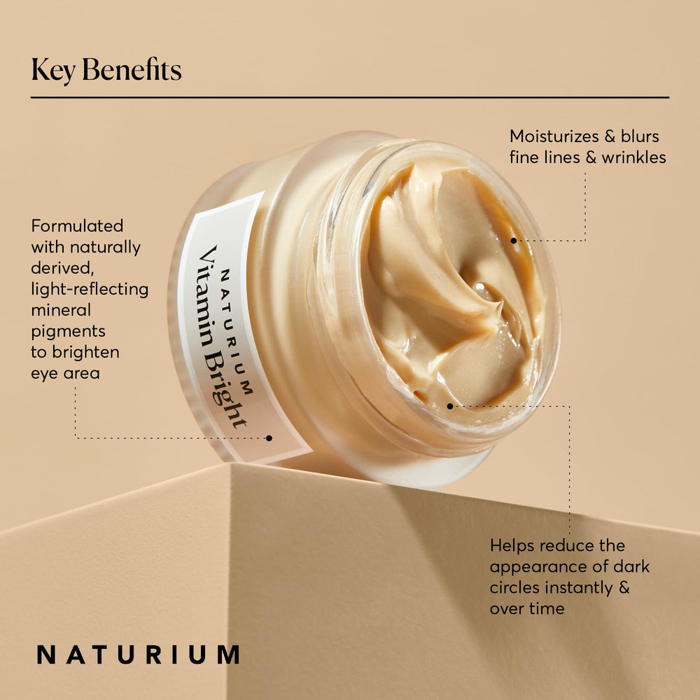 Naturium Vitamin Bright pigmentos minerales, reflejos luminosos para una mirada más viva.