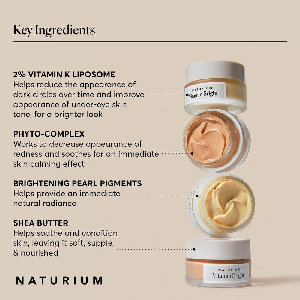 Naturium Vitamin Bright textura cremosa, de rápida absorción y acabado suave.