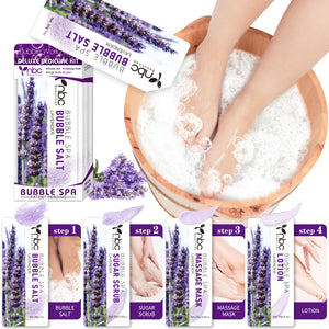 nbc BeautiLab conjunto pedicure para pies con sales de burbujas, suaviza la piel