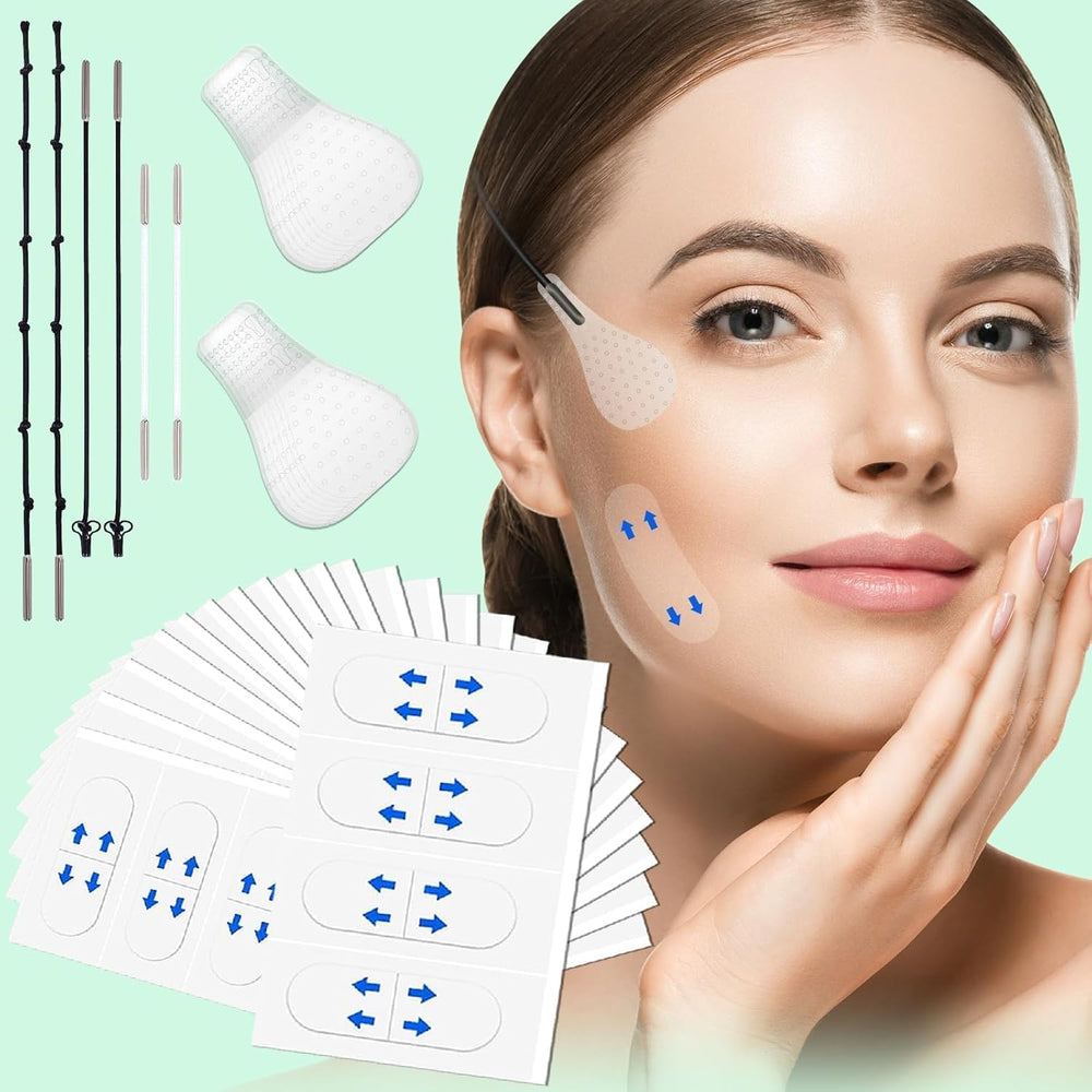 NBF cinta levantadora invisible en primer plano mejora el contorno facial de forma discreta.
