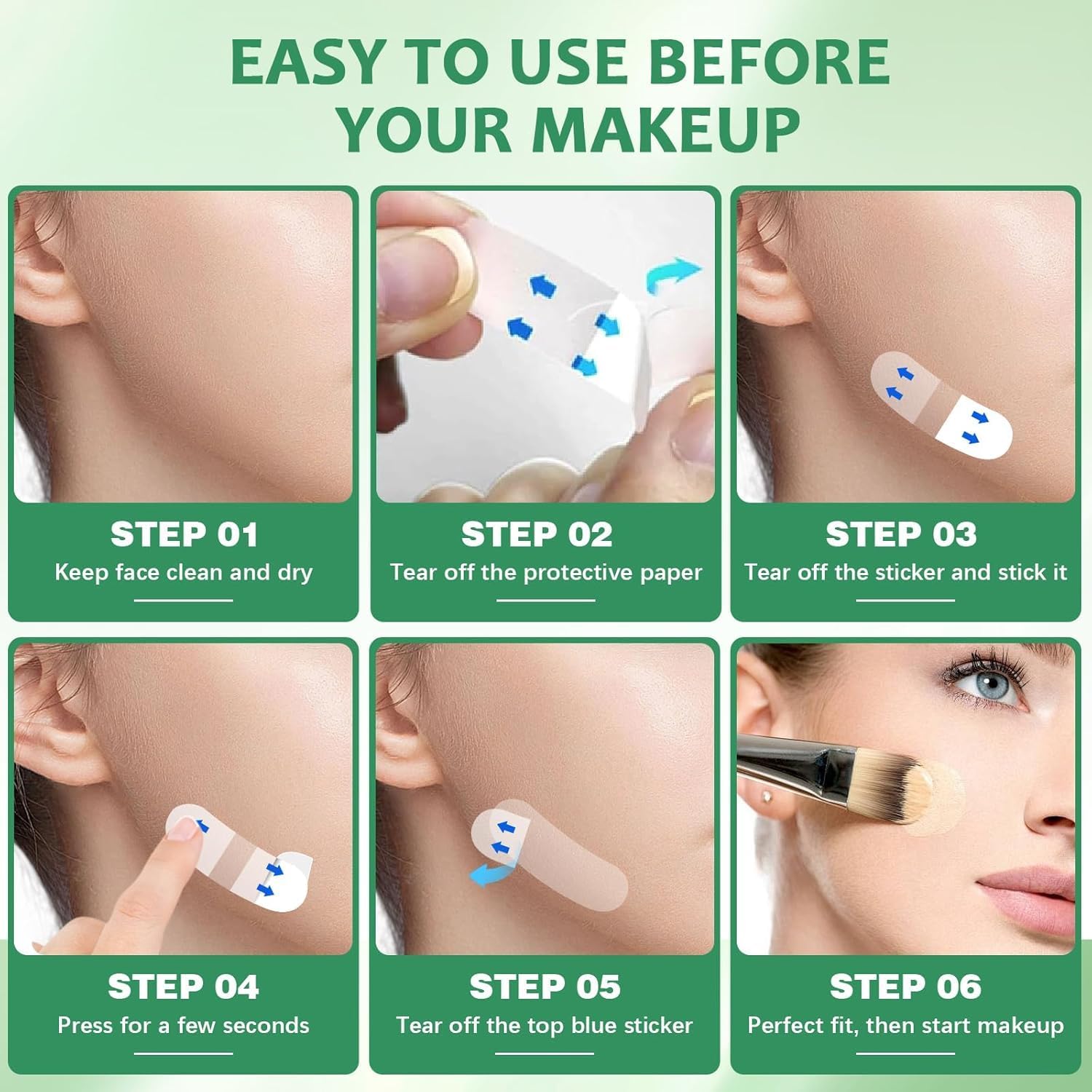 NBF cinta levantadora invisible apta para maquillaje diario y eventos.