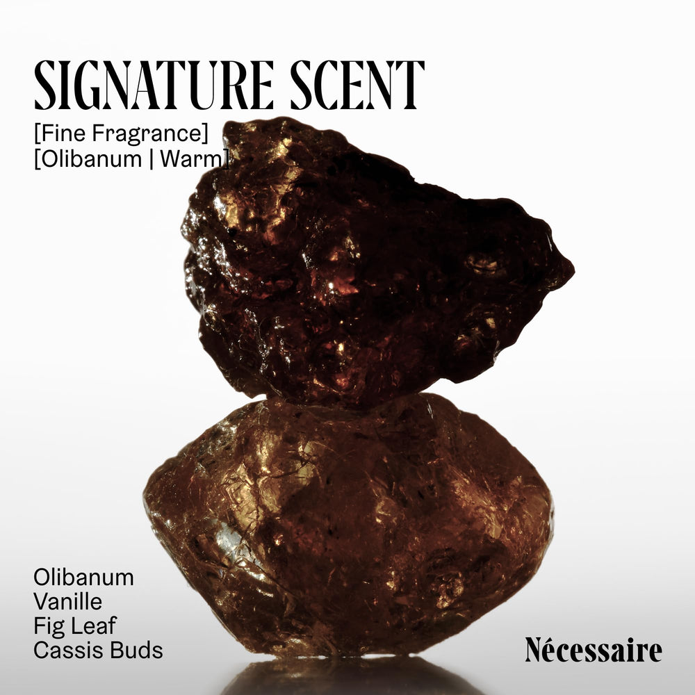Notas de vainilla, hoja de higo y cassis en Nécessaire Olibanum