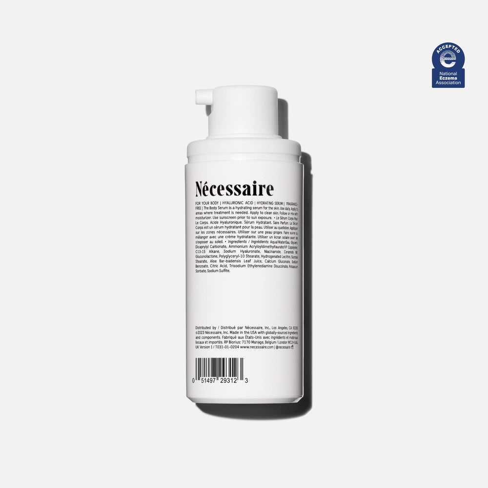 Nécessaire Sérum Corporal: absorción rápida sin sensación grasa.