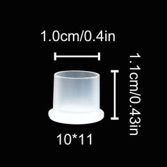 Needlehouse cap-tinta 10x10mm pequeño, perfecto para pigmentos en sesiones detalladas.