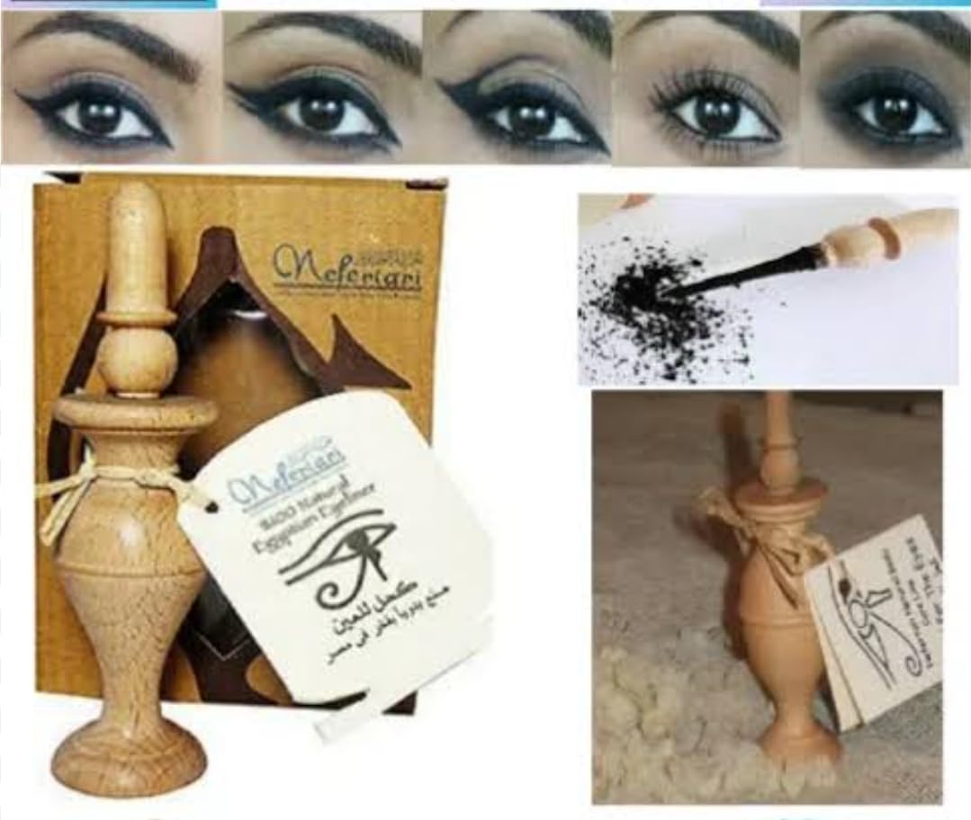 Delineador Nefertari en polvo, definición de ojos para estilo definido.