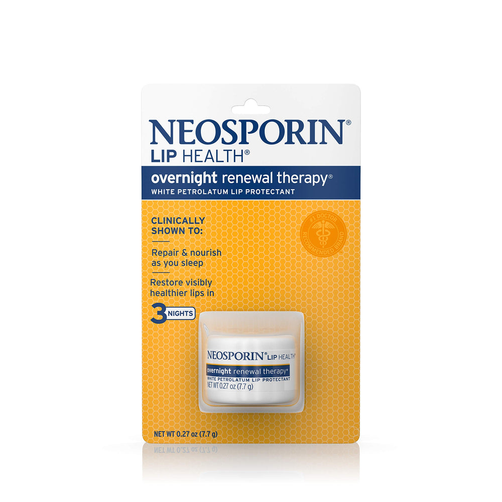 Con Neosporin, labios secos pueden lucir más saludables tras la noche.