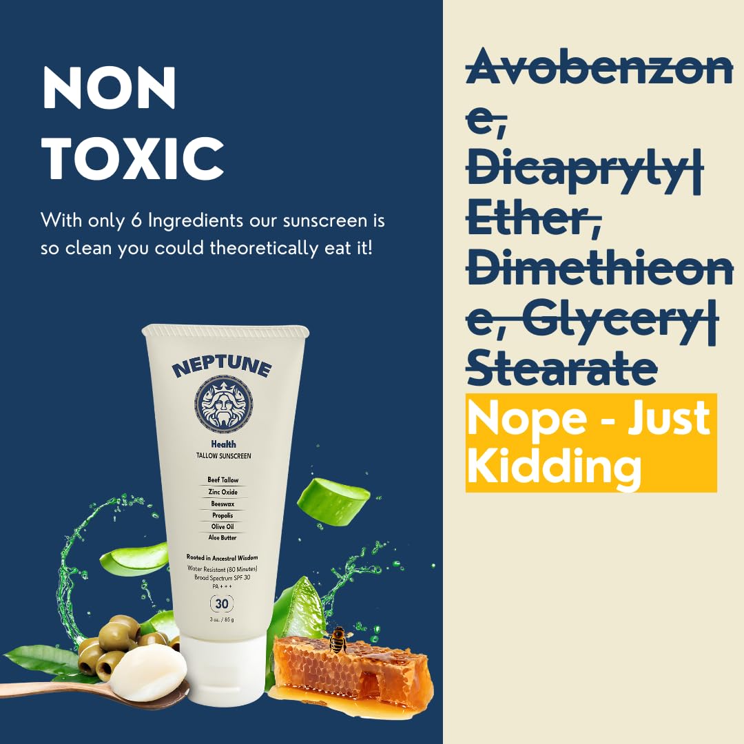 Textura suave de Neptune Sunscreen, se absorbe rápido sin grasa.