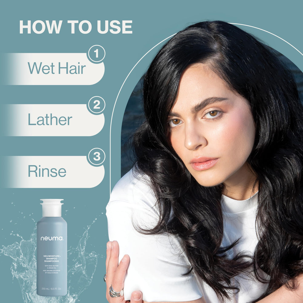 NEUMA Neu – cabello hidratado y sin encrespamiento tras el lavado