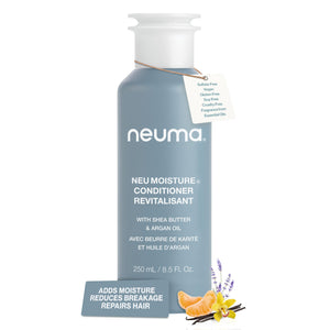 Neuma Neu Moisture Conditioner en bote, suavidad y manejo al peinar.