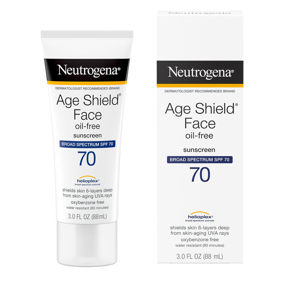 Neutrogena Age Shield: envase en pack de tres para ahorro