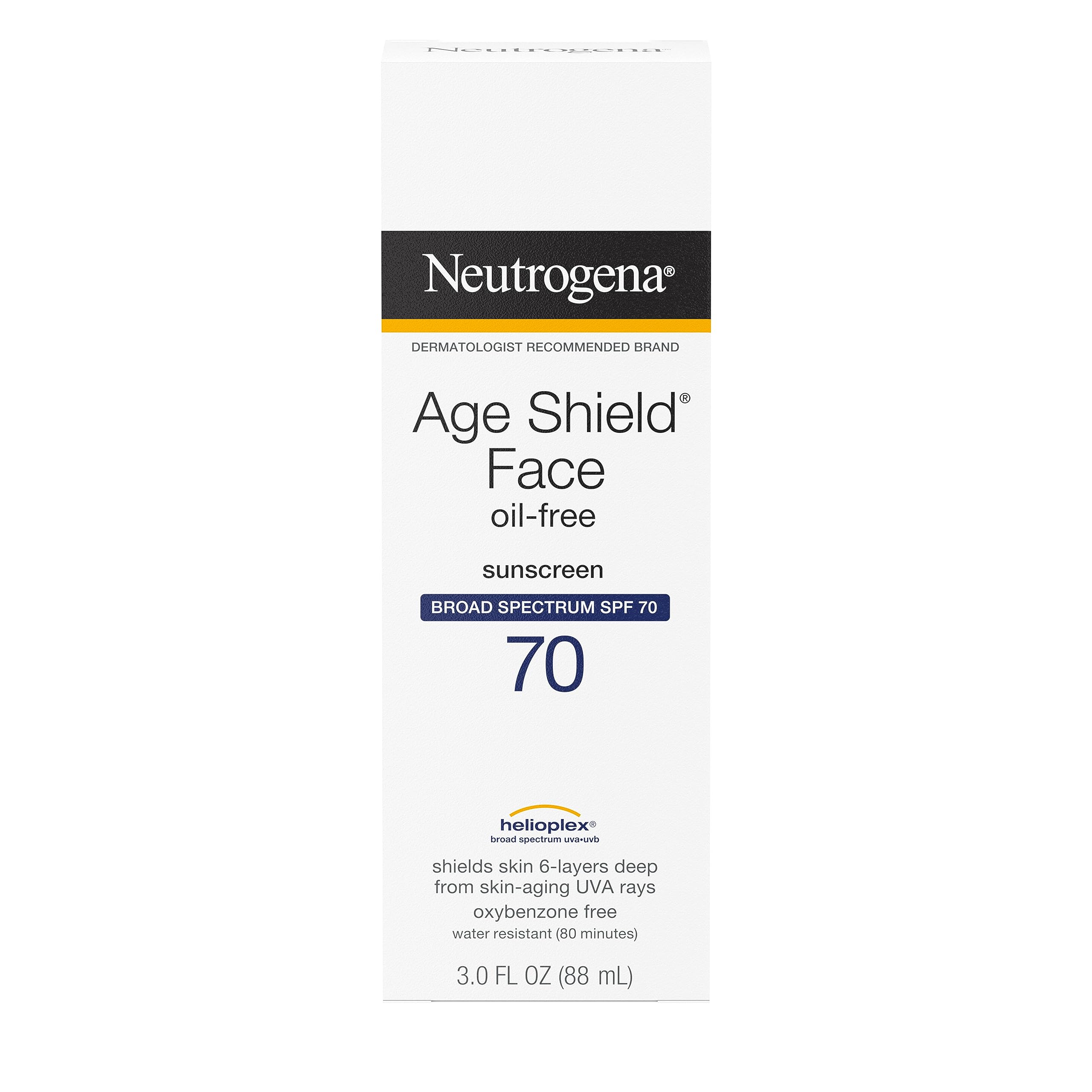Neutrogena Age Shield: textura ligera sin aceite para poros