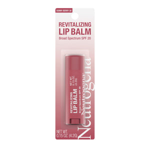 Neutrogena bálsamo labial revitalizante, tono rosado suave, hidrata y protege labios.