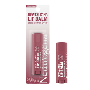 Bálsamo labial Neutrogena con tinte Ciruela Fresca para hidratación y color suave.