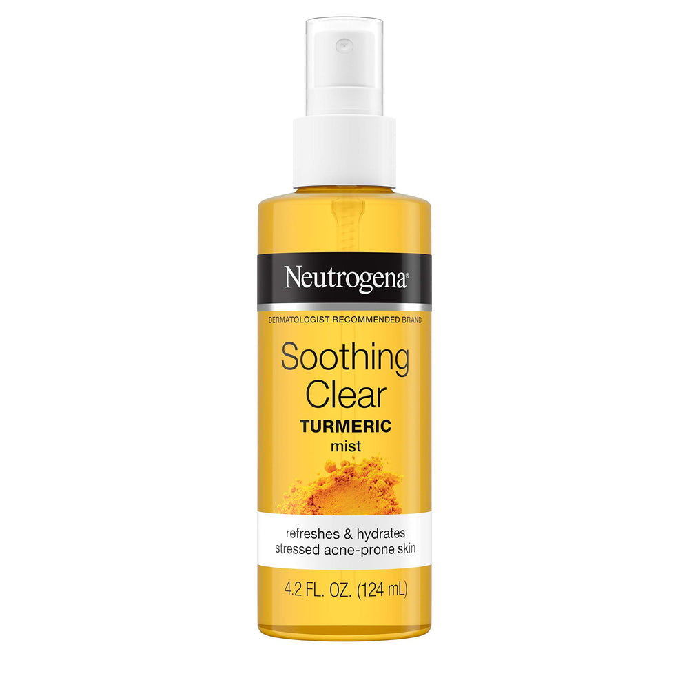 Neutrogena bruma con curcuma para rostro, hidratación suave y ligera.
