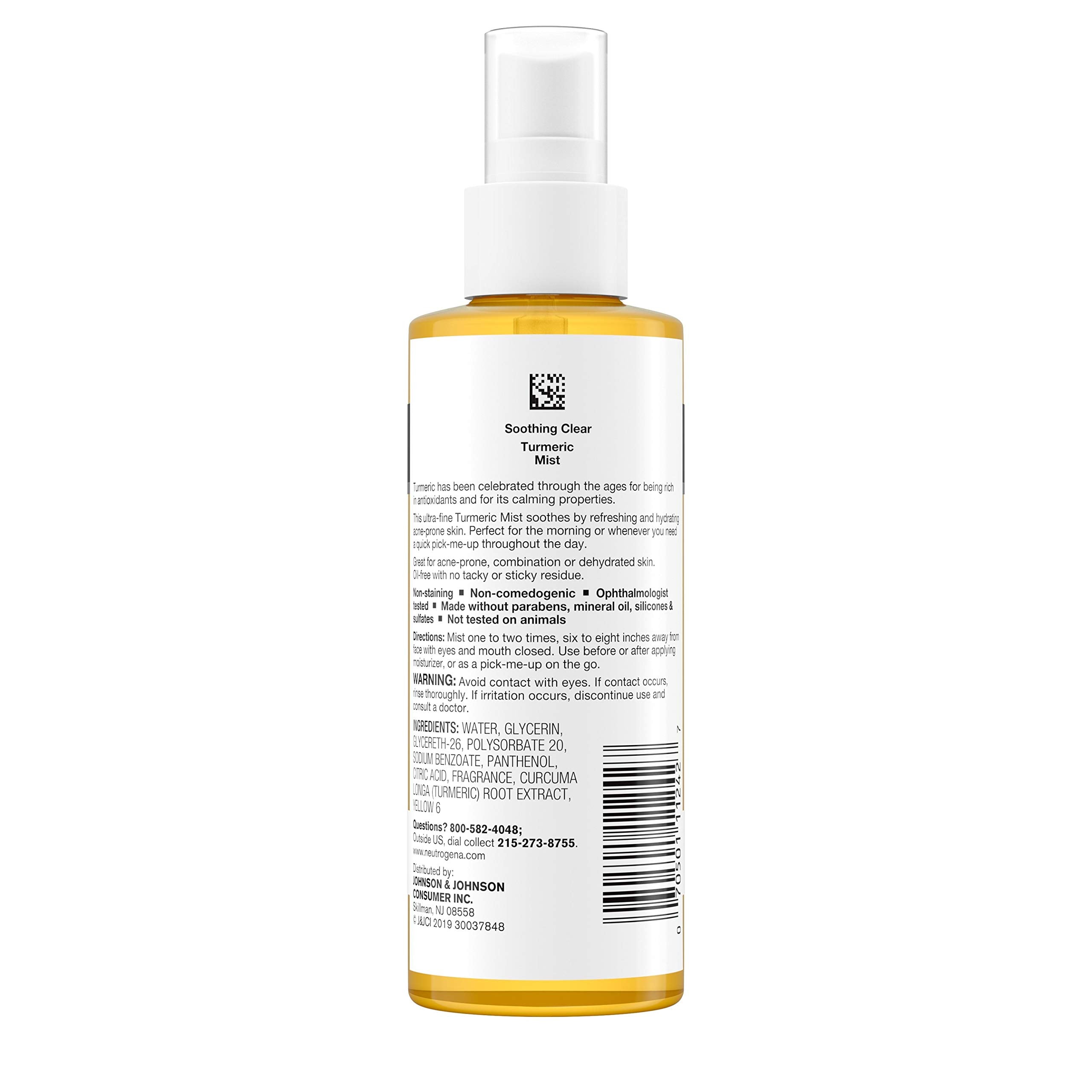 Neutrogena curcuma mist, ideal para piel propensa al acné.