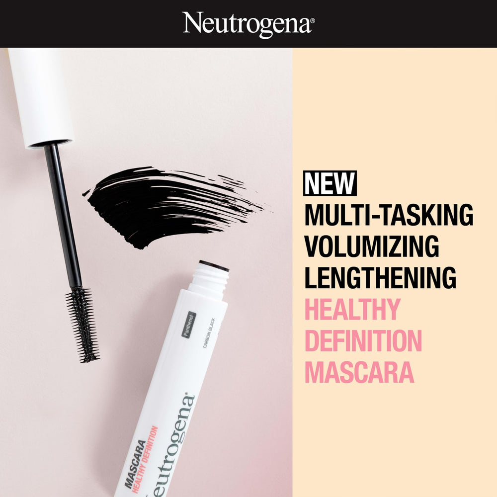 Neutrogena Mascara Definición Saludable, brocha doble para rizo y volumen.