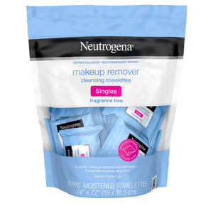 Neutrogena Desmaquillante: toallitas individuales sin fragancia para limpieza rápida y suave