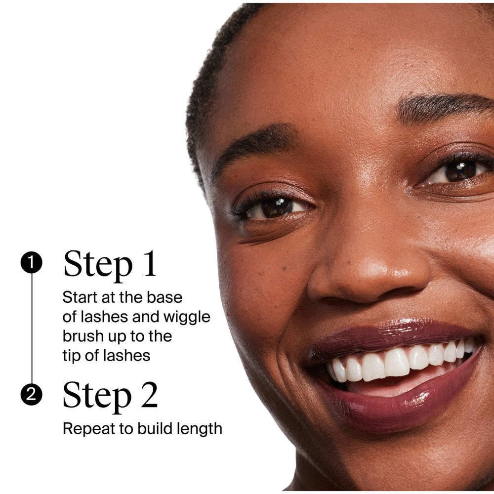 Neutrogena Longitudes Saludables Mascara tono negro carbón para un efecto intenso.