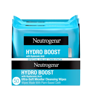 Neutrogena Hydro Boost: toallitas micelares ultrassuaves desmaquillantes sin enjuague