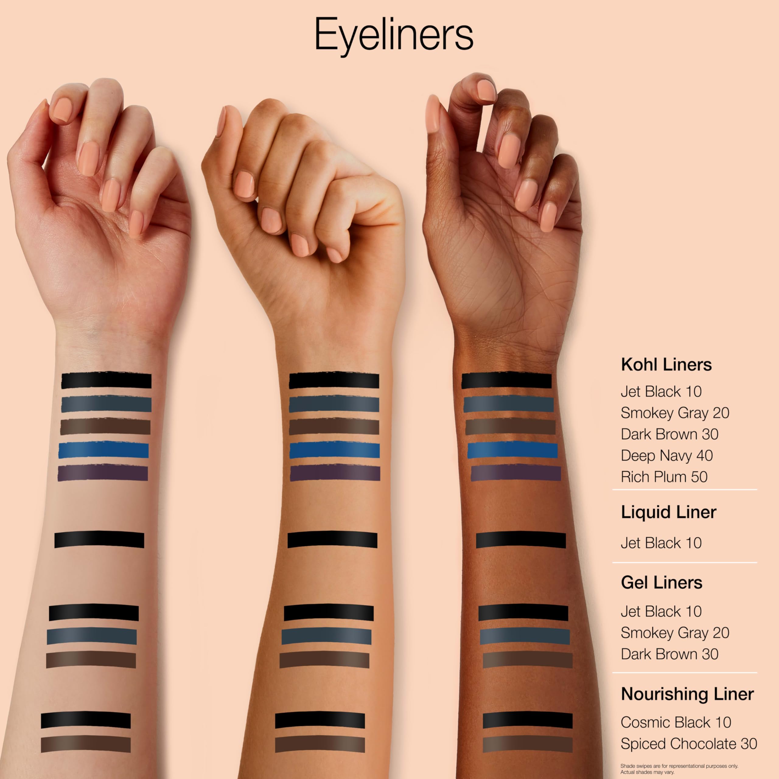 Neutrogena Intense Gel Eyeliner delineador resistente al agua para jornadas largas.