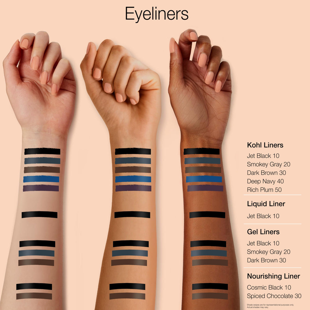 Neutrogena Intense Gel Eyeliner delineador resistente al agua para jornadas largas.