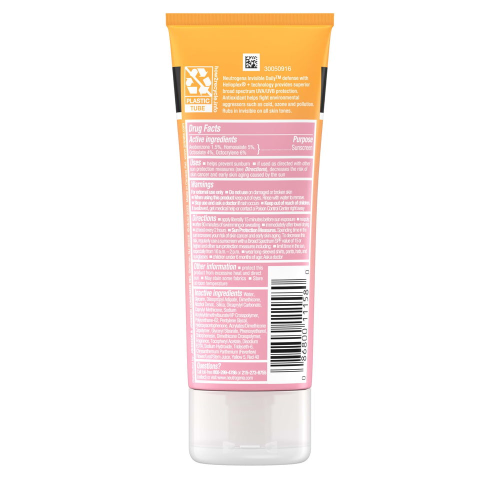 Neutrogena Invisible Daily Defense: apta para rostro y cuerpo y uso diario.