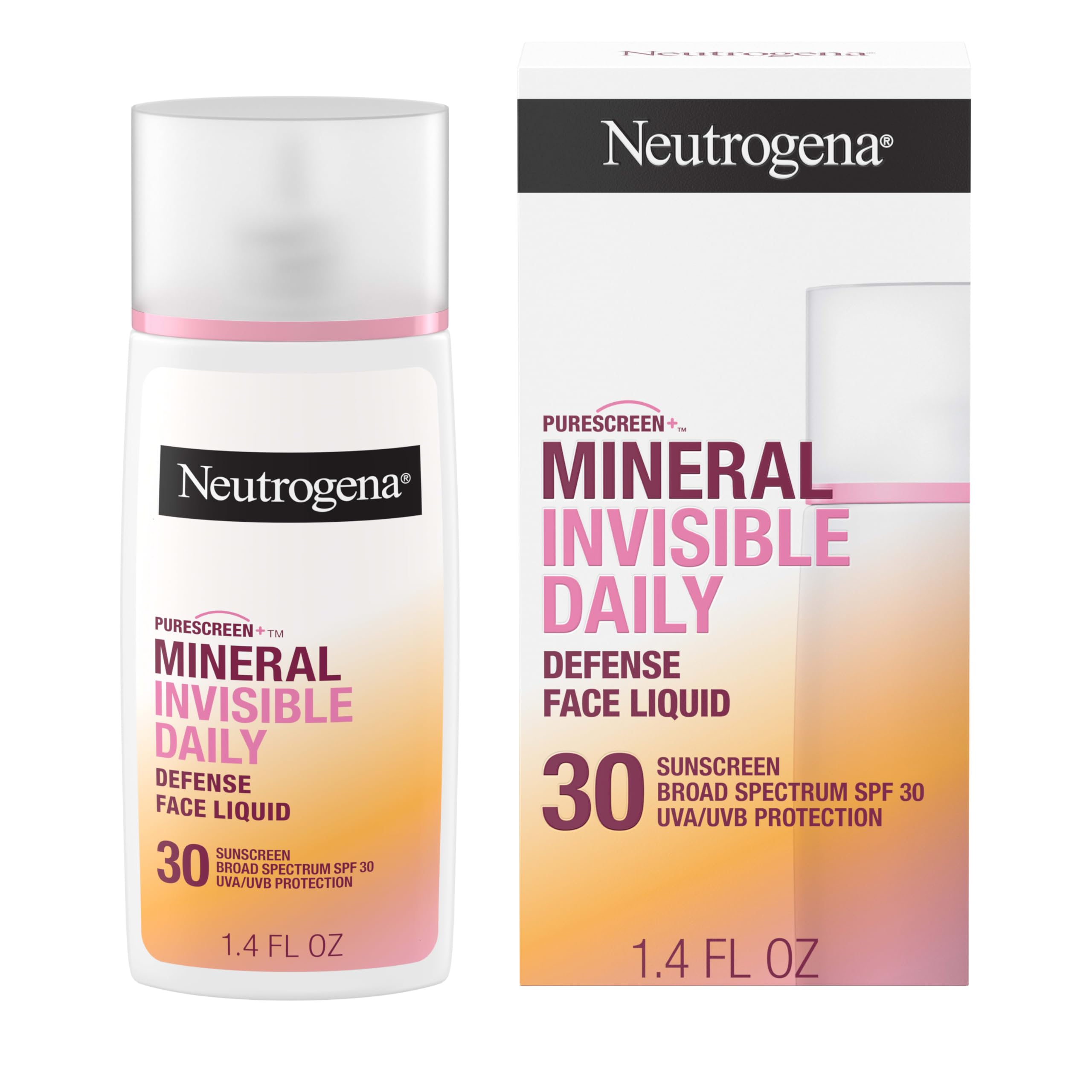 Neutrogena Purescreen+ frente de la botella mostrando el formato mineral.