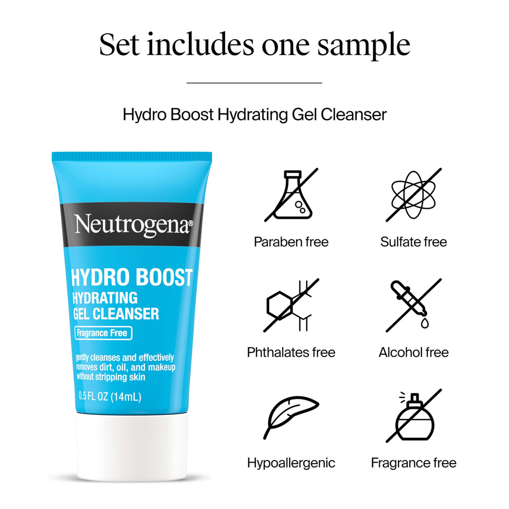 Trial size Hydro Boost cleanser included with Neutrogena kit