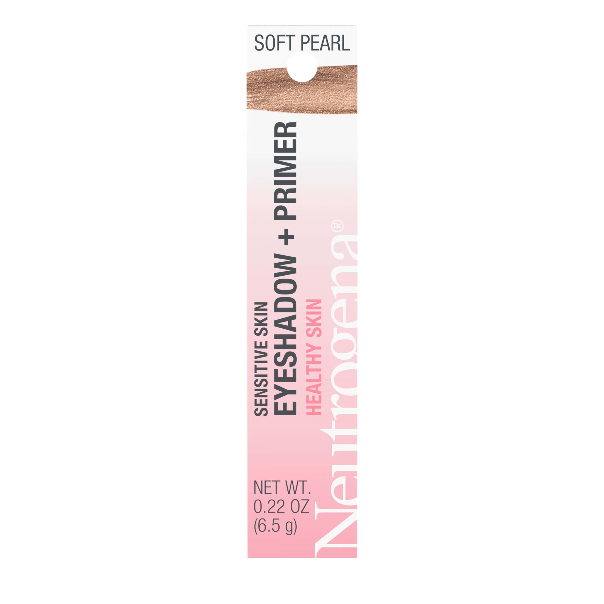 Neutrogena Sombra + Primer en Perla Suave, empaque compacto para piel sensible.
