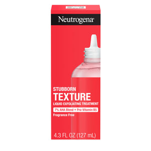 Neutrogena Stubborn Texture Exfoliant: botella con exfoliación suave para piel grasa