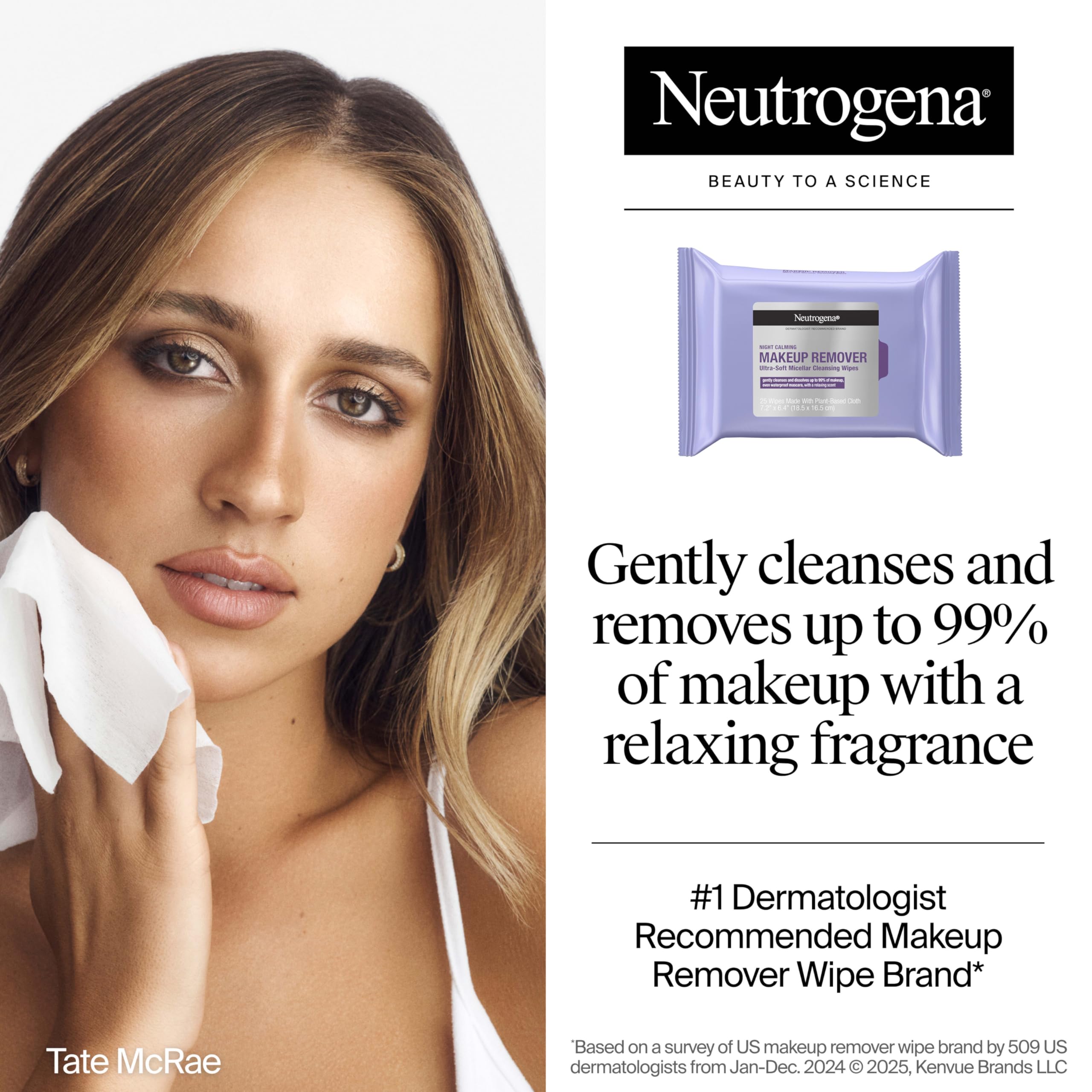 Neutrogena toallitas desmaquillantes aplicación suave para ojos sensibles