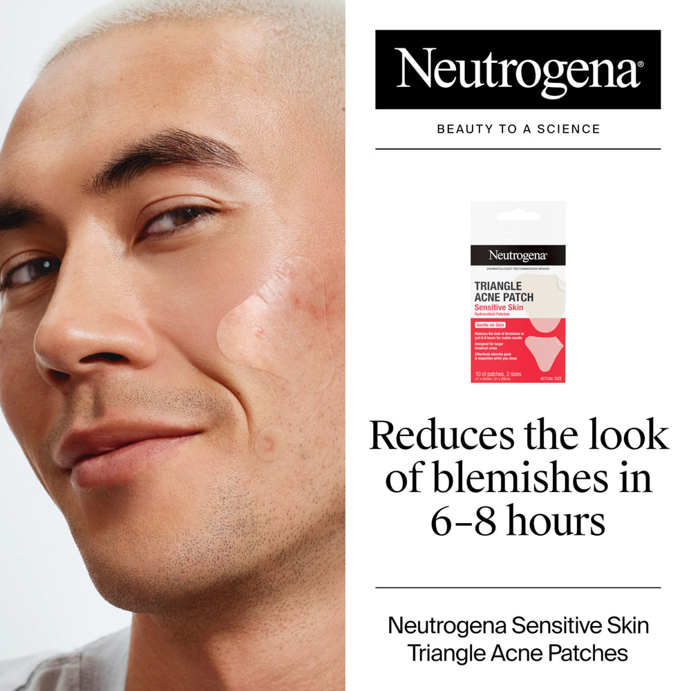 Neutrogena parche grande triangulo, hidrocoloide para zonas con brotes mayores